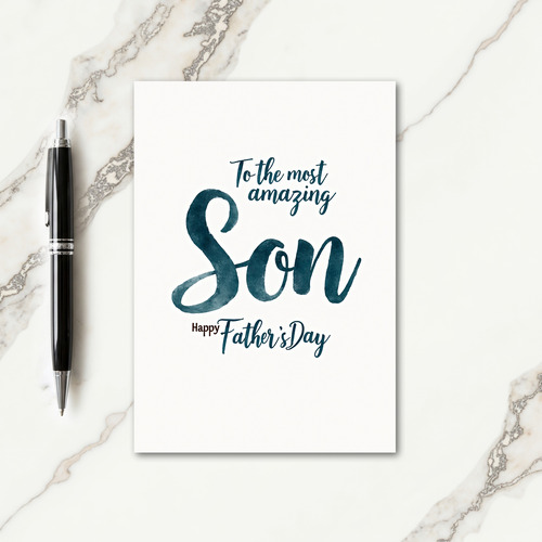 Earthy Brown Fathers Day Card
