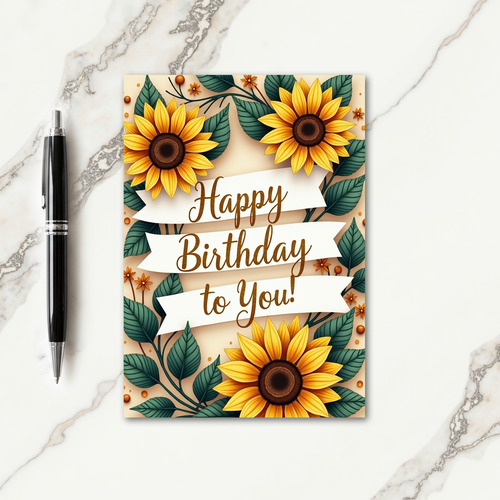 Earthy Tone Birthday Card