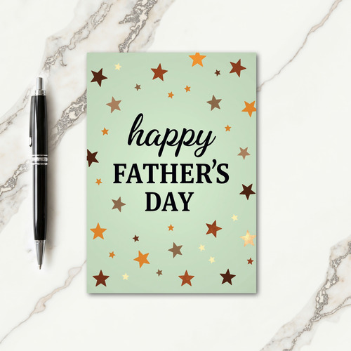 Earthy Tone Fathers Day Card