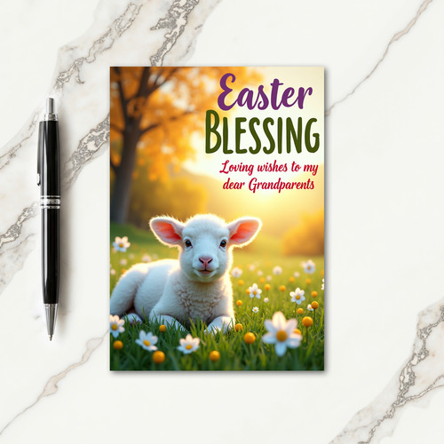 Easter Blessing Grandparents Card