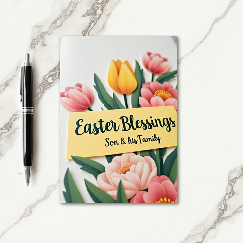 Easter Blessings Family Love Card