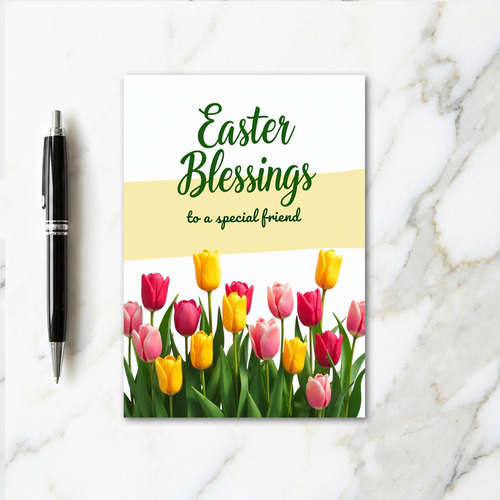 Easter Blessings Friend Card