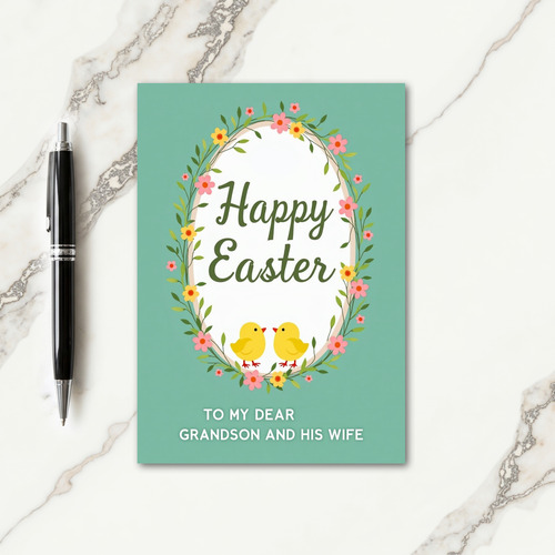 Easter Blessings Grandson Card