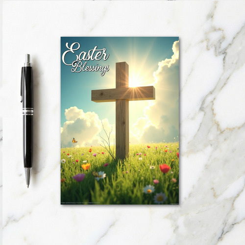 Easter Blessings Image Card