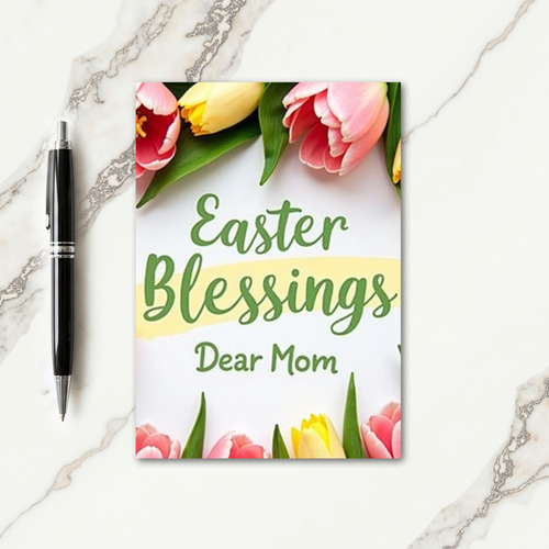 Easter Blessings Mom Spring Card