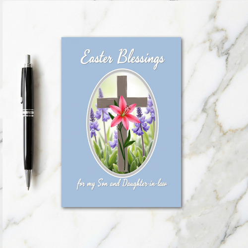 Easter Blessings Son And Law Card