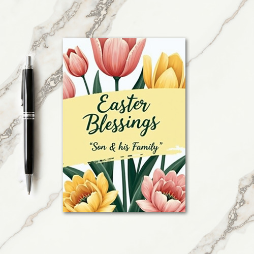 Easter Blessings Son Family Card
