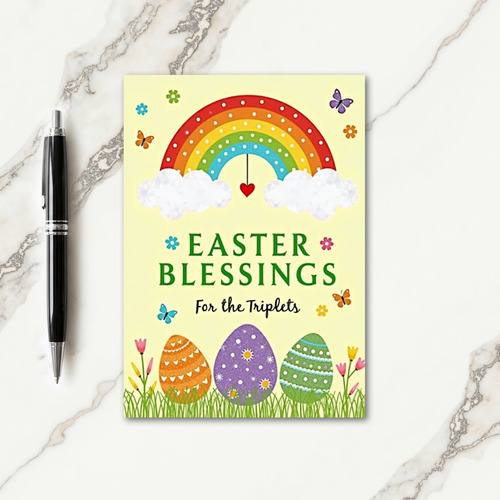 Easter Blessings Triplets Card