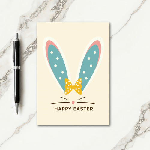 Easter Bunny Bow Tie Card