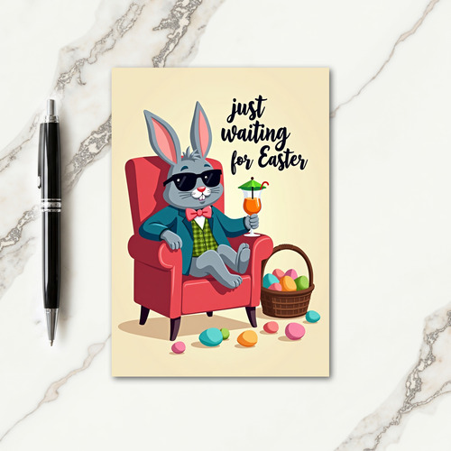 Easter Bunny Lounge Card