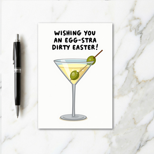 Easter Cocktail Wish Card