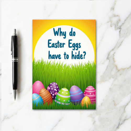Easter Egg Hide Seek Query Card