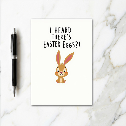 Easter Eggs I Heard Funny Card