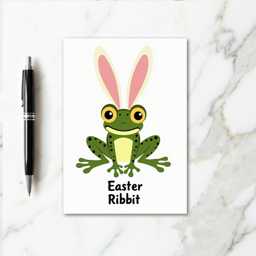 Easter Froggy Fun Time Card
