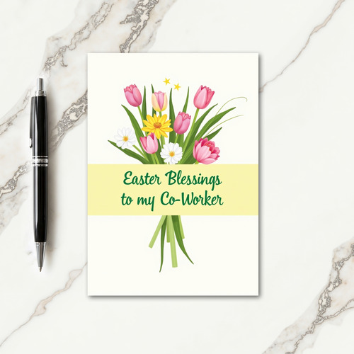 Easter Greetings Coworker Card
