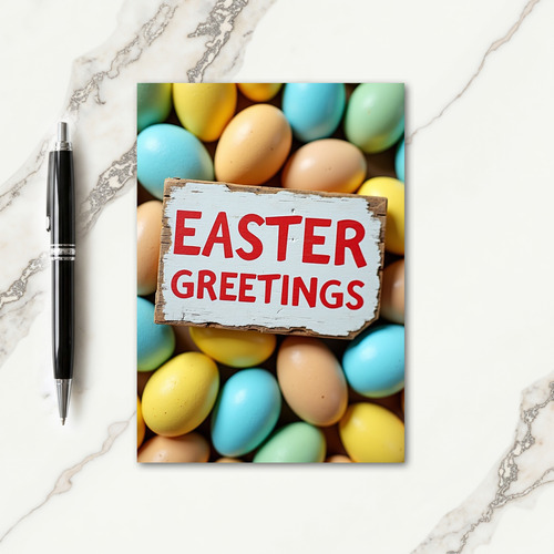 Easter Greetings Egg Card