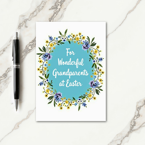 Easter Greetings Grandparents Card