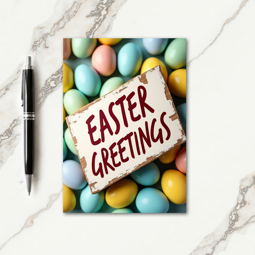 Easter Greetings Message Card