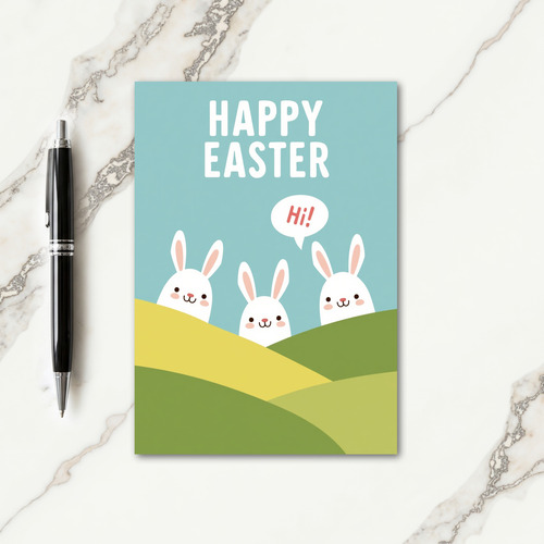 Easter Hills Greeting Card
