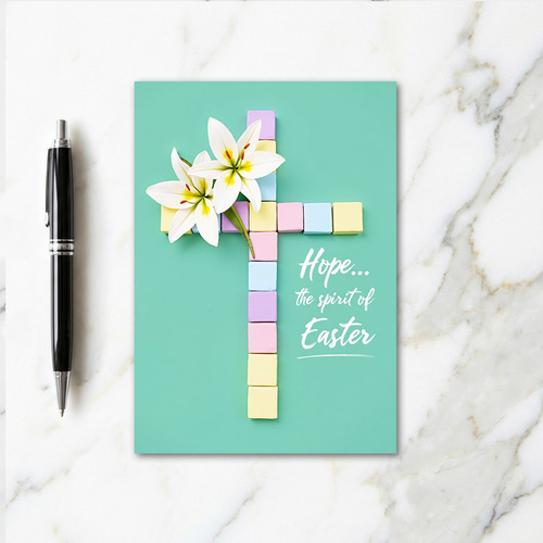 Easter Hope Pastel Blocks Card