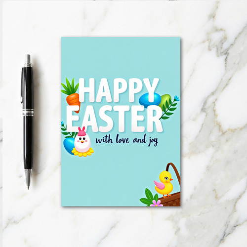 Easter Joy And Love Greeting Card