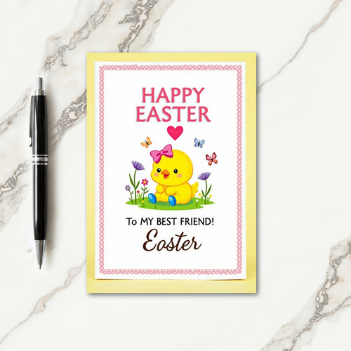 Easter Joy For Best Friend Card