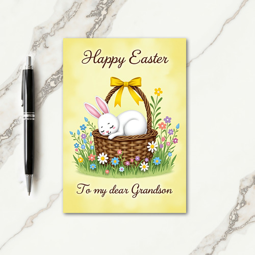 Easter Joy For Grandson Card