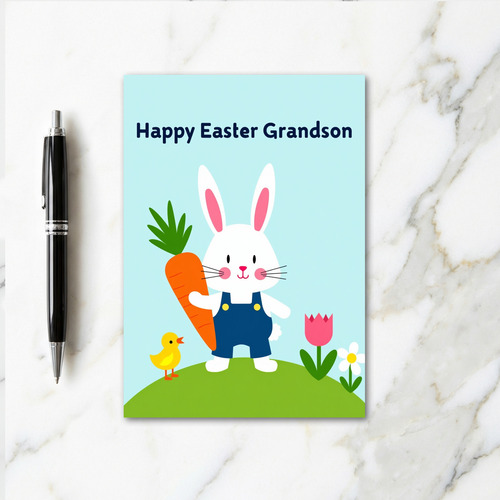 Easter Joy Grandson Cute Card