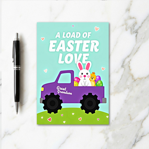 Easter Love Grandson Truck Card