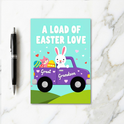 Easter Love Great Grandson Card