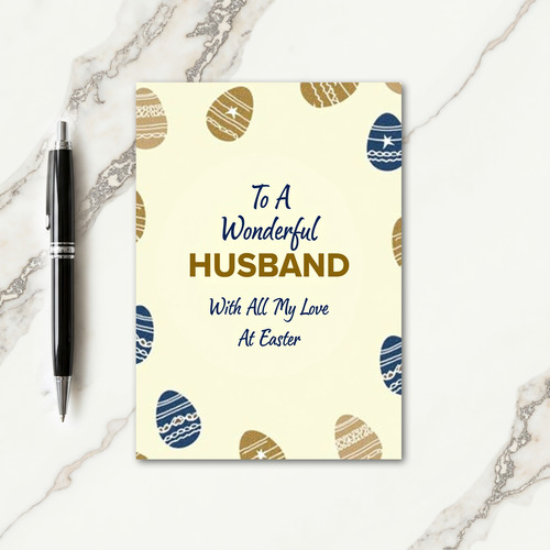 Easter Love Husband Greeting Card