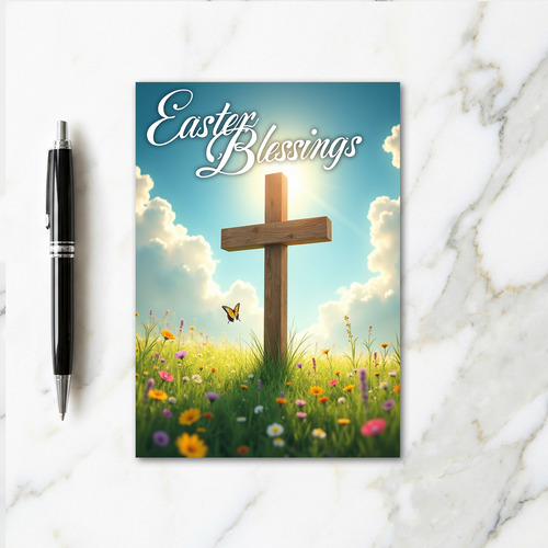 Easter Meadow Scene Card