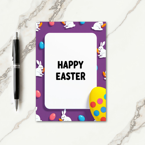 Easter Polka Dot Egg Card
