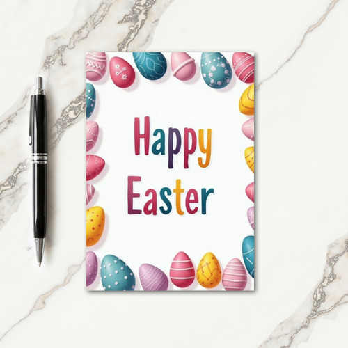 Easter Polka Dot Pattern Card
