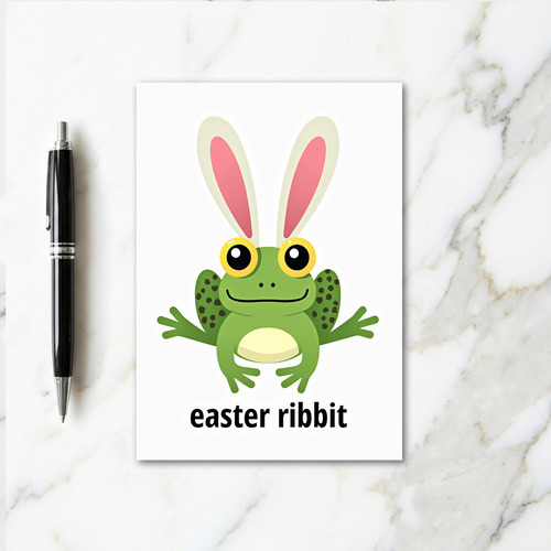Easter Ribbit Season Card