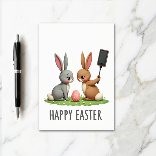 Easter Selfie Friends Card