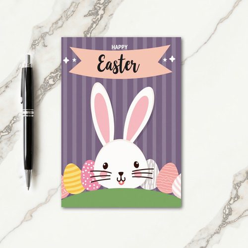 Easter Striped Creature Card