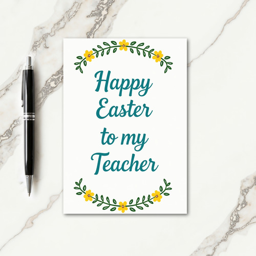 Easter Teacher Appreciation Card