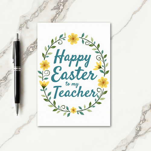 Easter Teacher Season Card