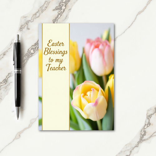 Easter Thanks Teacher Card