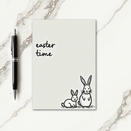 Easter Time Animal Friend Card
