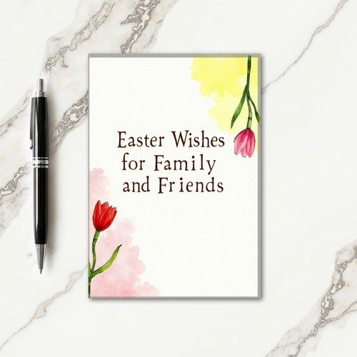 Easter Wishes Friends Family Card