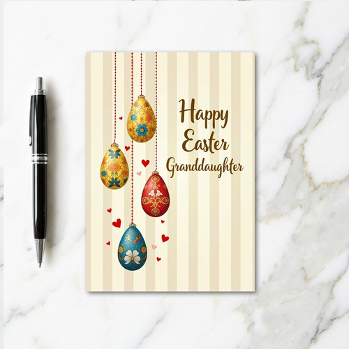 Easter Wishes Granddaughter Card