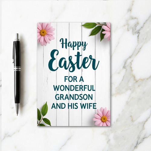 Easter Wishes Grandson Wife Card