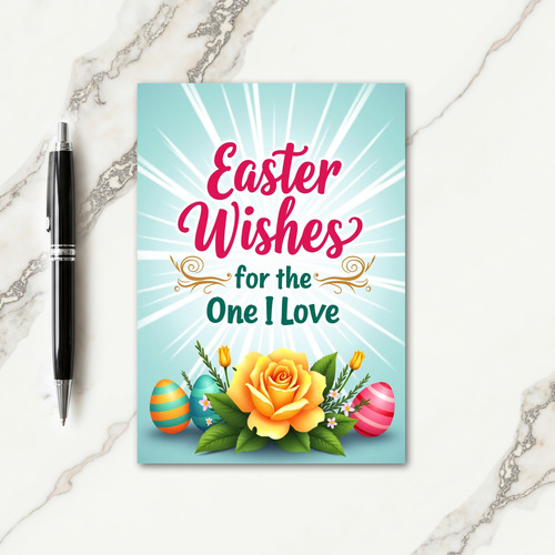 Easter Wishes Love Card