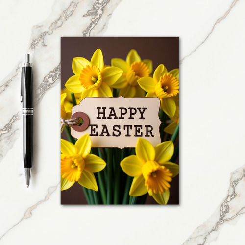 Easter Yellow Bloom Greeting Card