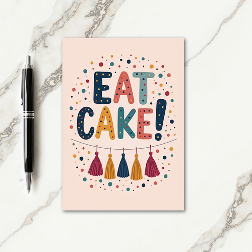 Eat Cake Sprinkles Birthday Card