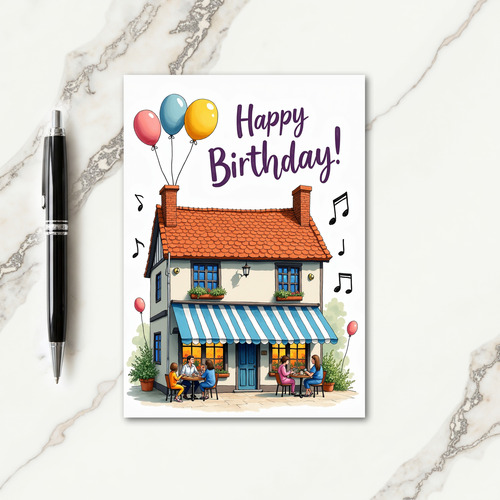 Eatery Celebration Birthday Card