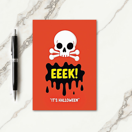 Eeek Halloween Card