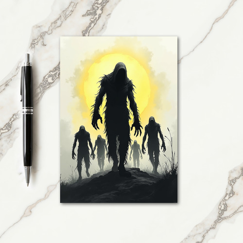 Eerie Hooded Figures Card thumbnail